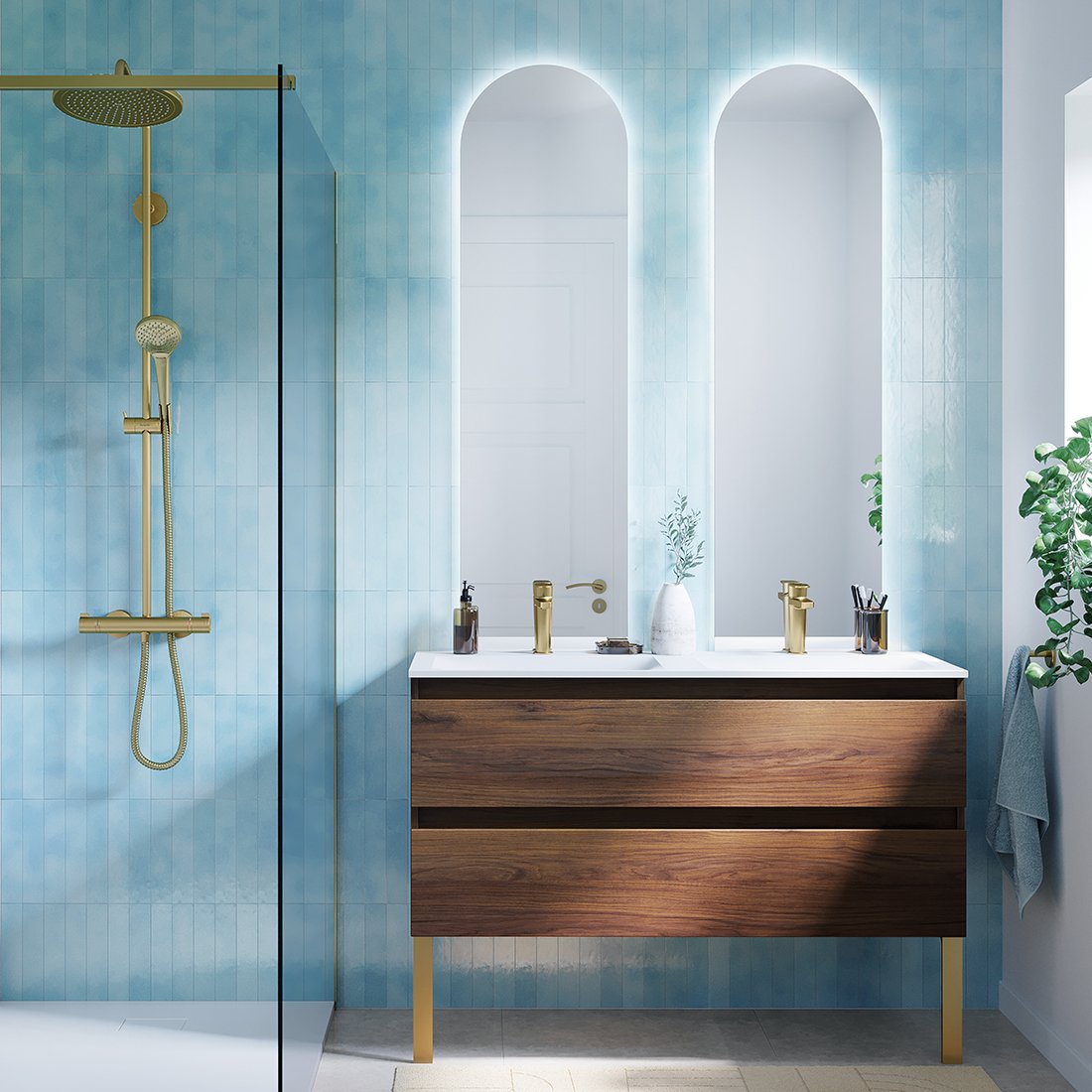 Salle de bains sur mesure — réalisation Culinae Conceptions