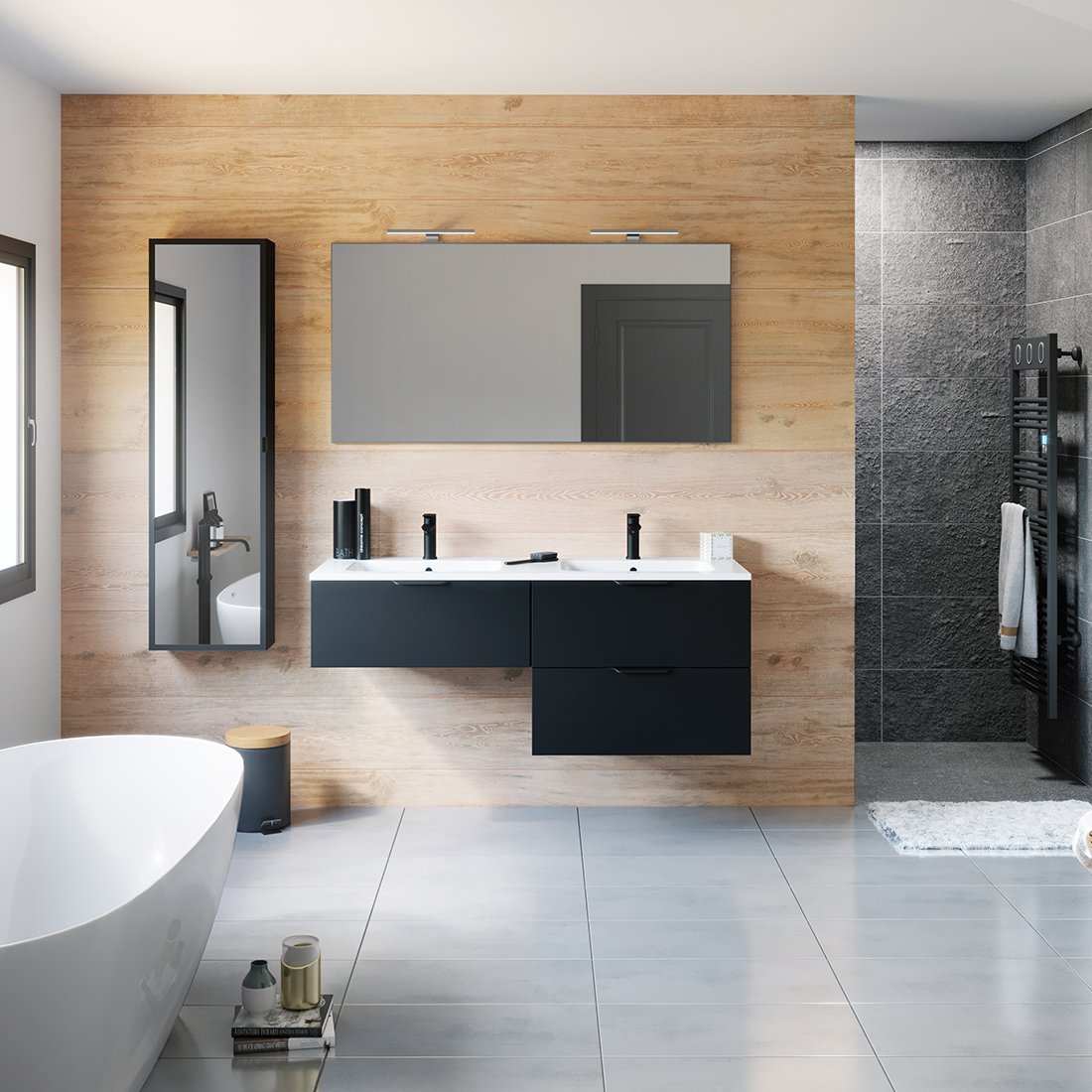 Salle de bains sur mesure — réalisation Culinae Conceptions