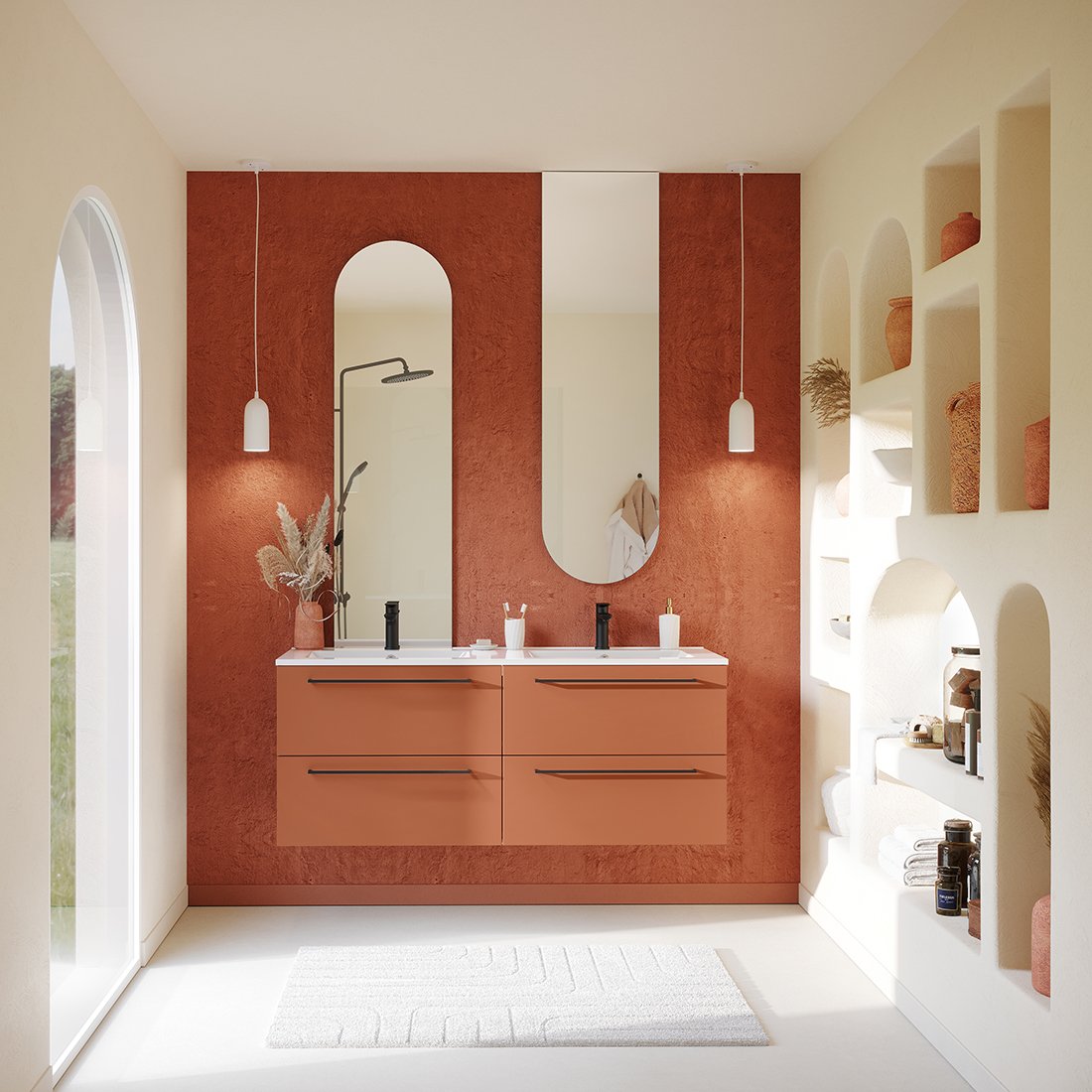 Salle de bains sur mesure — réalisation Culinae Conceptions