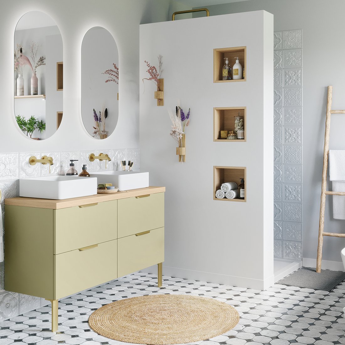 Salle de bains sur mesure — réalisation Culinae Conceptions