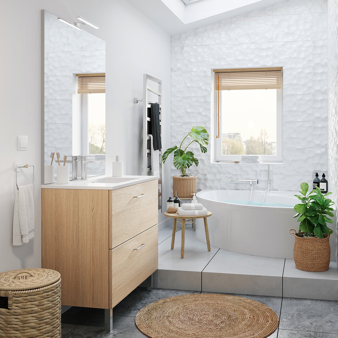 Salle de bains sur mesure — réalisation Culinae Conceptions