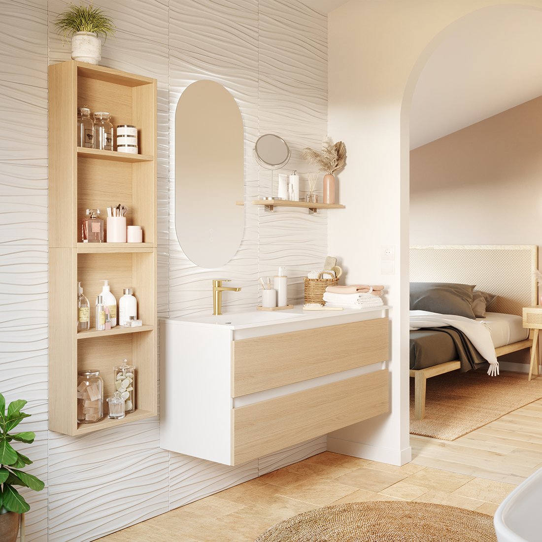 Salle de bains sur mesure — réalisation Culinae Conceptions